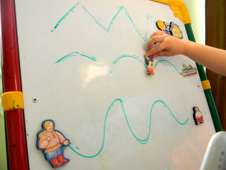 Обводилки на магнитно- маркерной доске...