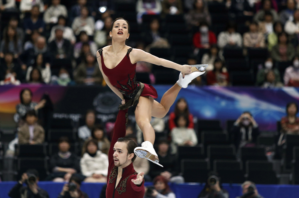 Ксения Столбова и Федор Климов завоевали серебро чемпионата мира по фигурному катанию 2014