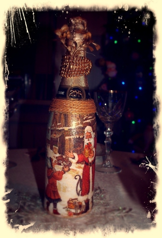 Новогодняя бутылка
