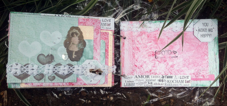 Розово-бирюзовый альбомчик!