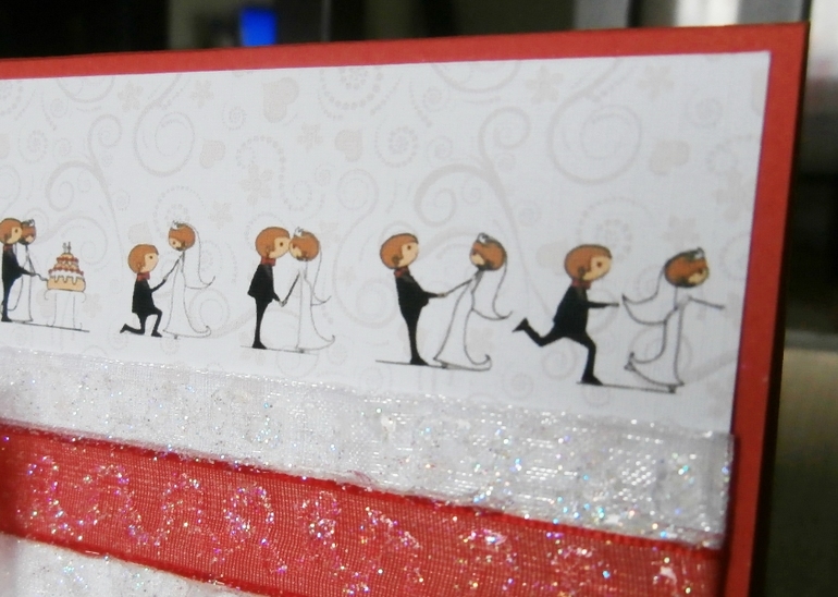 конверт для денег "молодожены"