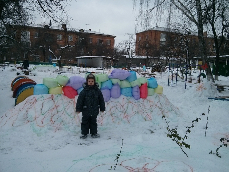Зима в садике