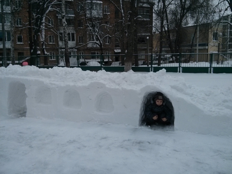 Зима в садике