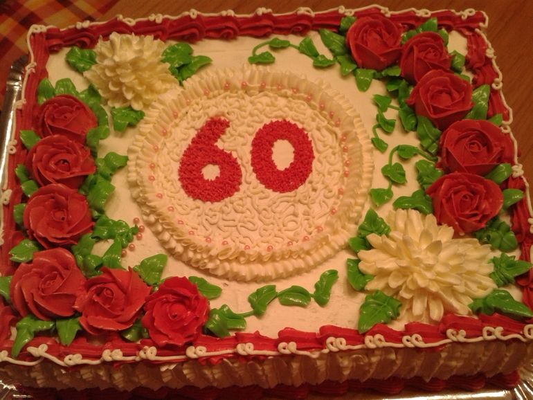 Кремовый на юбилей.