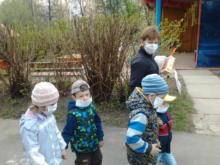 Эвакуация при "пожаре" в д\с № 41