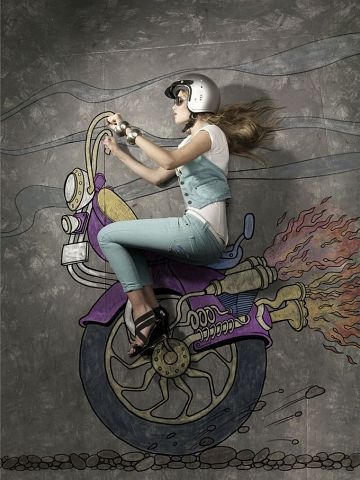 Креативные рисунки на асфальте от Нитина Камблекара.