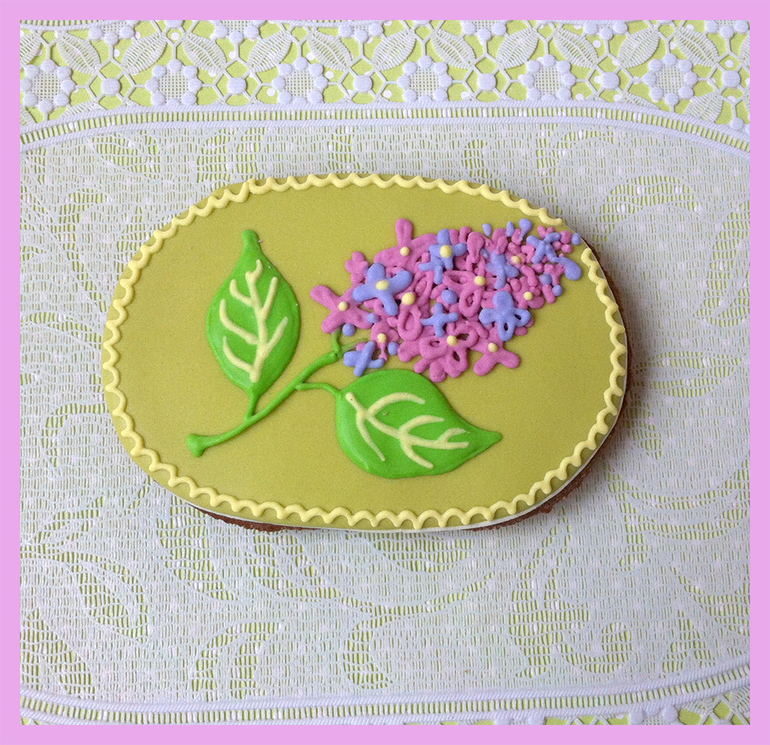 Пряники ко Дню Рождения для женщины в стиле 60-х годов