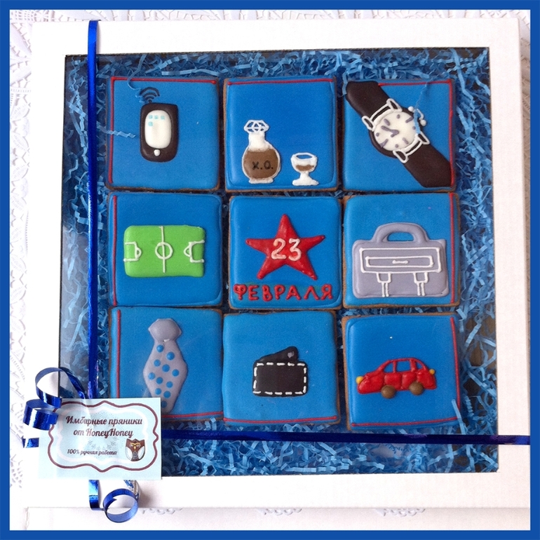 Имбирные расписные пряники ко Дню всех влюбленных и 23 февраля!!