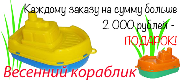 Подарок за заказ на сумму 2000 рублей