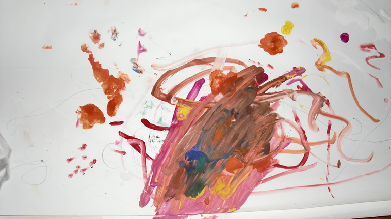 Рисуем ватными палочками