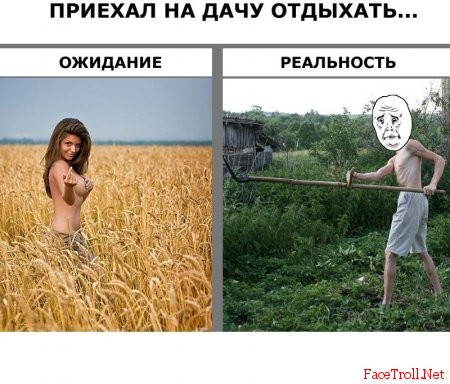 ожидание и реальность...