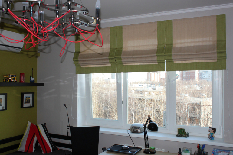 Римские шторы в детской