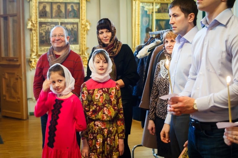 Крещение в Никольском соборе. СПб.