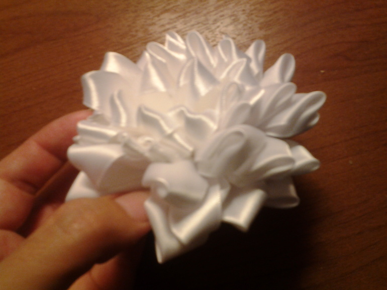 Объёмный цветок канзаши!