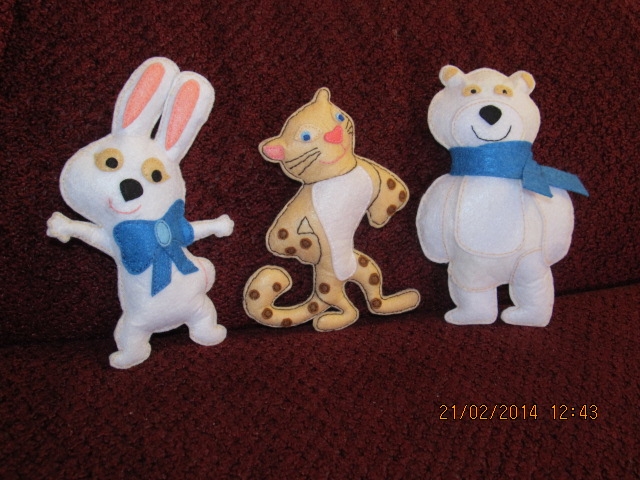 Олимпийские талисманы Сочи 2014 из фетра