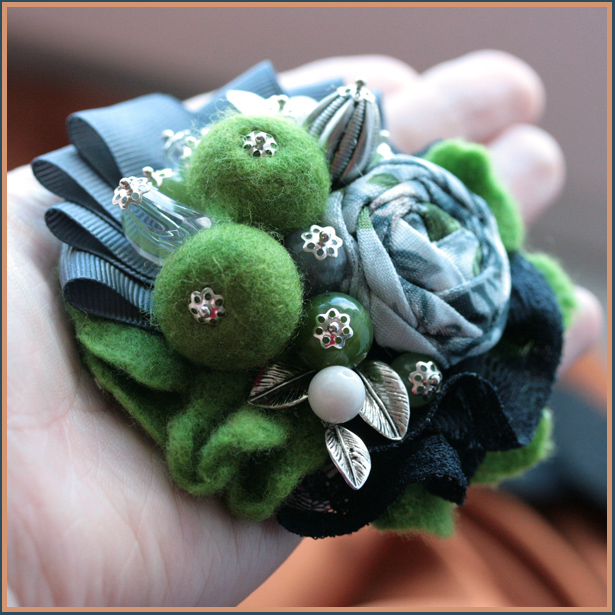 Брошь ""Однажды апрельским утром..""