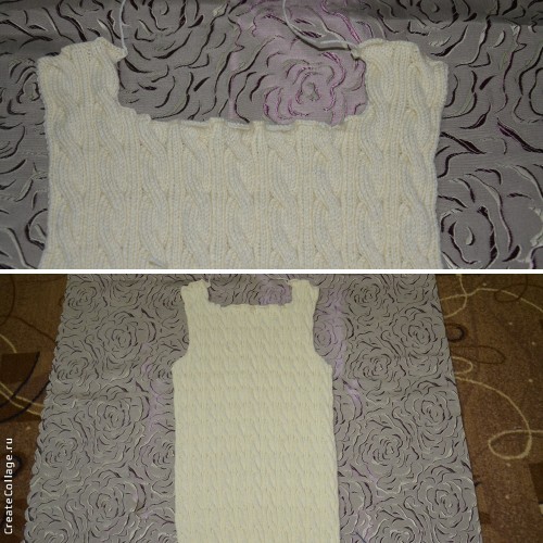 Джемпер с косами