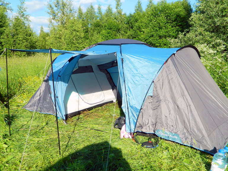 Первый "поход" всей семьей