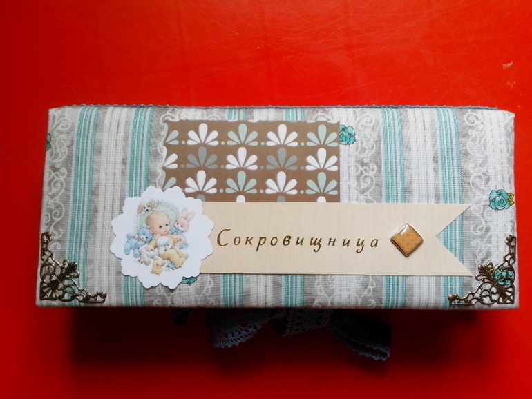 Альбом и коробочка для крестника
