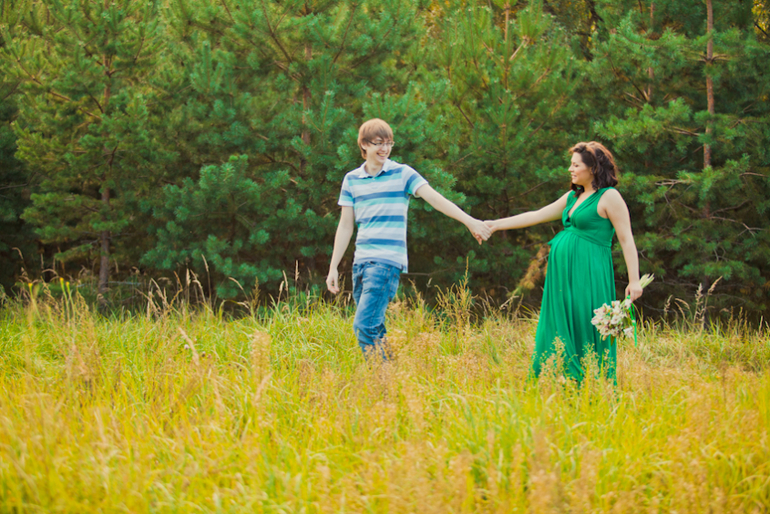 Фотосессия беременности для Оли и Жени