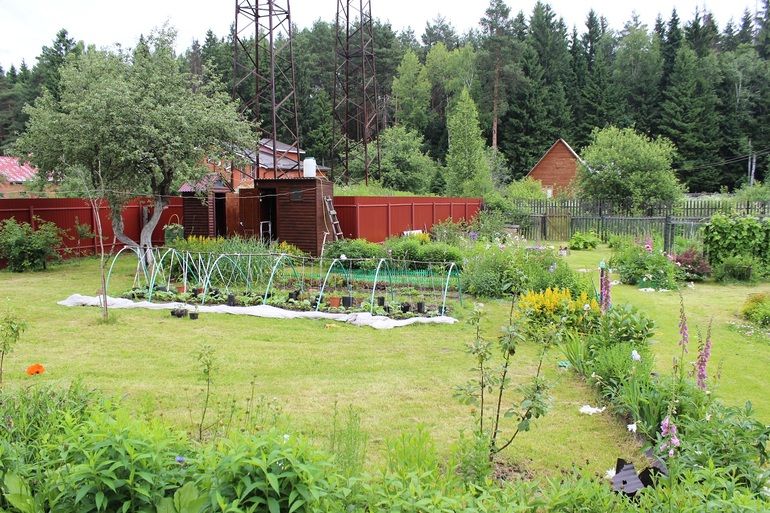 Участок 10 соток с летним домом.