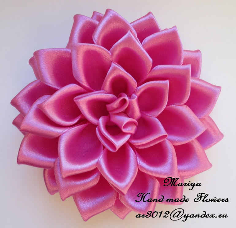 Цветы в технике канзаши