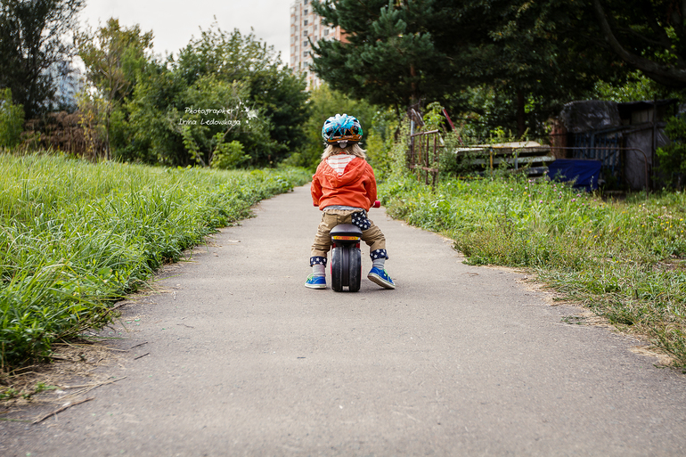 Конец лета, велосипед и голуби ...