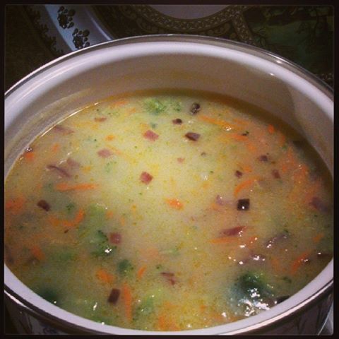 Картофельный крем-суп с брокколи