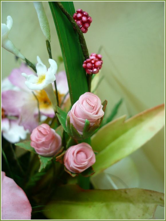 Мои сахарные цветочки с курсов.