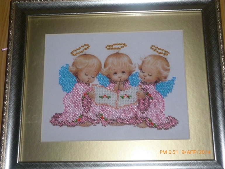 оформила ангелочков (две работы)