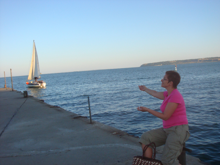 Первый раз увидела море в Крыму.