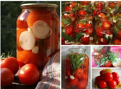 5 простых рецептов закруток с помидорами.