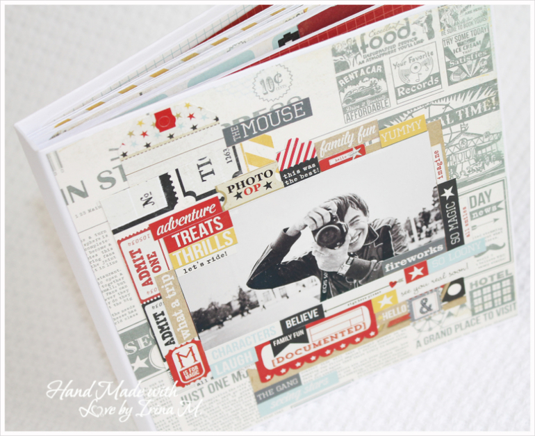 Альбом в американском стиле для мужчины-фотографа.