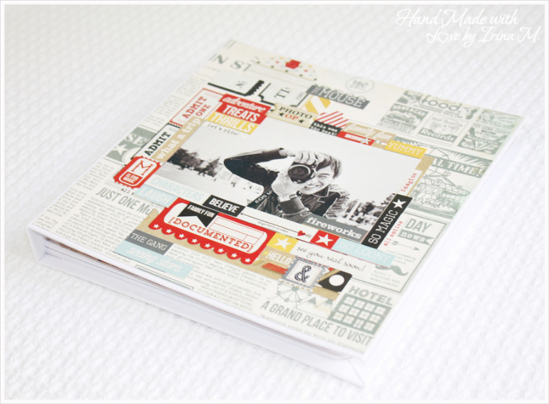 Альбом в американском стиле для мужчины-фотографа.