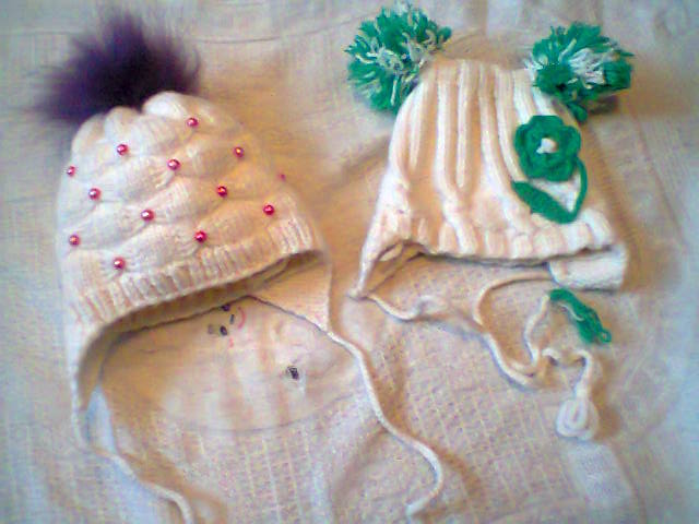 шапочки зимние.. на крошку...