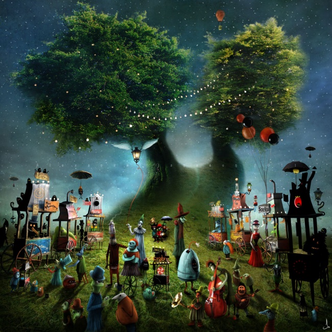 Скандинавские сказки..Как же здорово он рисует..