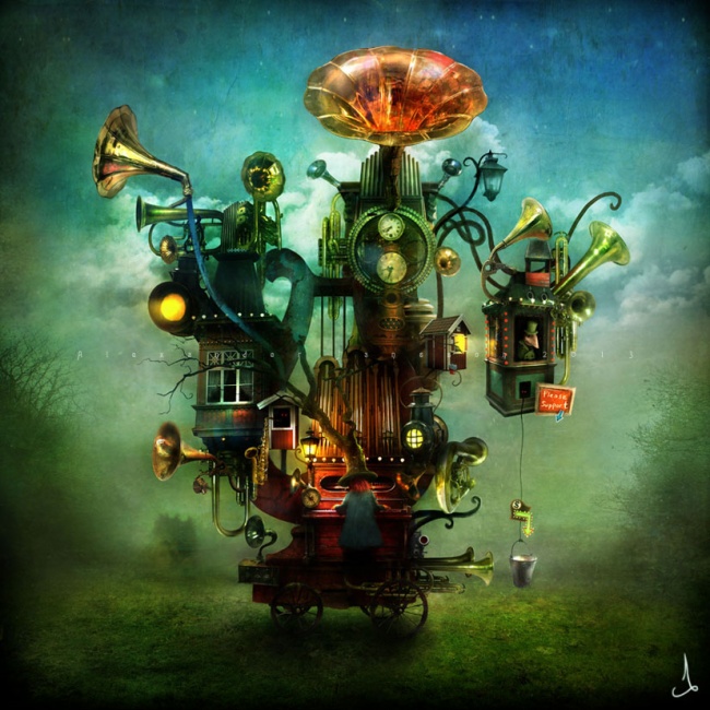 Скандинавские сказки..Как же здорово он рисует..