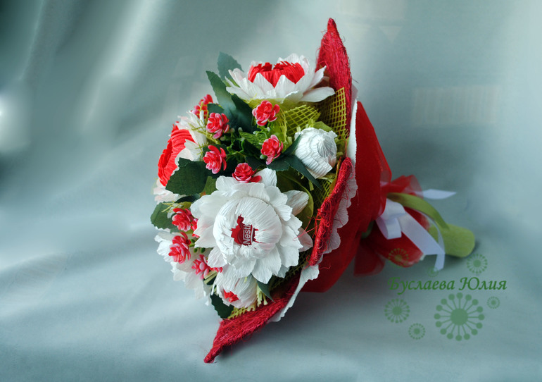 Ручной букет "Любимые герберы".