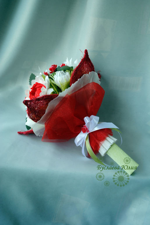 Ручной букет "Любимые герберы".