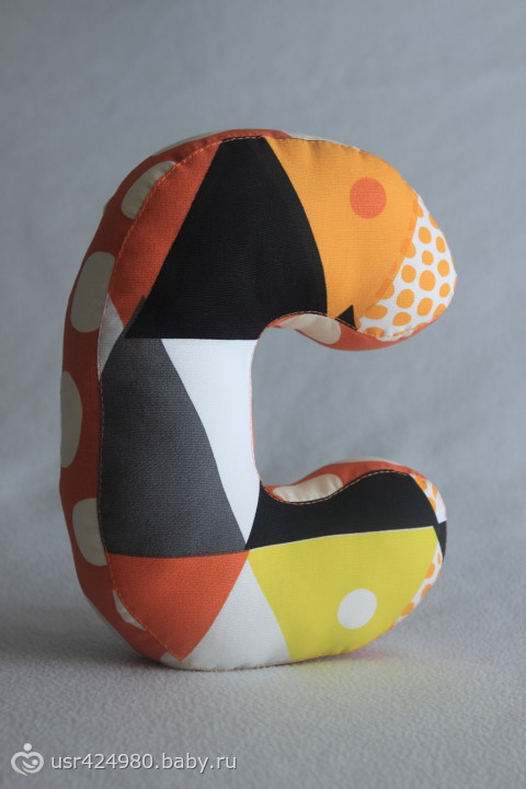 Интерьерные буквы-подушки