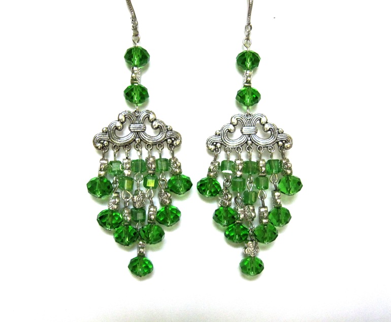 Серьги "Молодо-Зелено"