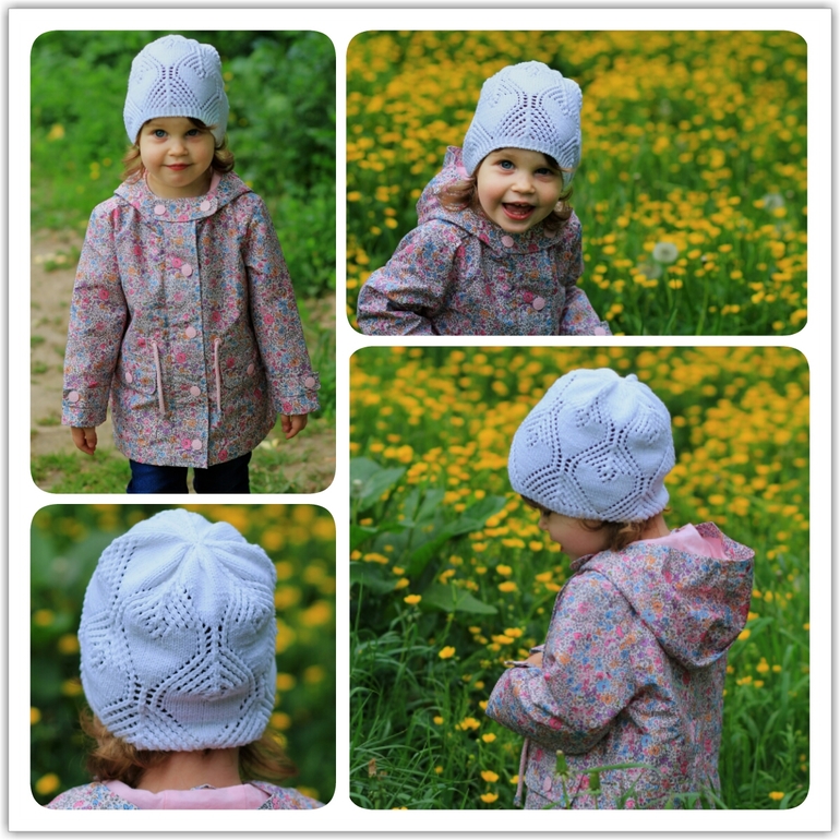 Шапка с сердечками 2