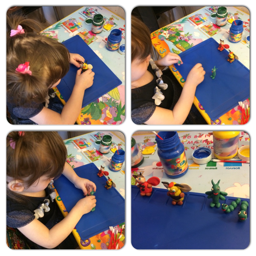 Художка. Рисуем ватными палочками.