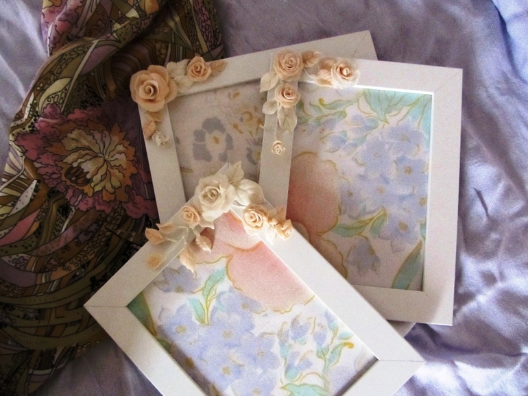 Первые поделки. Рамочки на 8 марта!