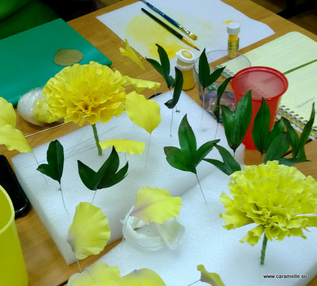 Отчет с прошедших курсов по сахарным цветам :)))