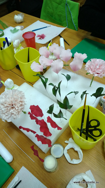 Отчет с прошедших курсов по сахарным цветам :)))