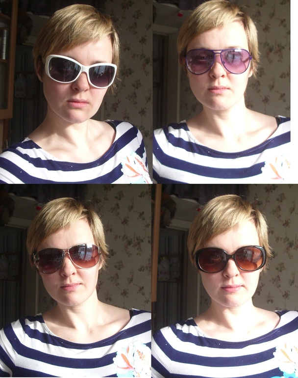 Солнцезащитные очки! Помогите выбрать форму (фото)