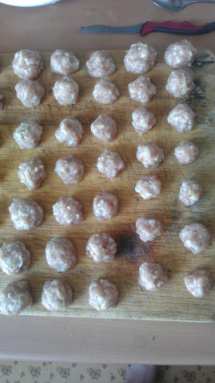 овощной супчик с куриными фрикадельками