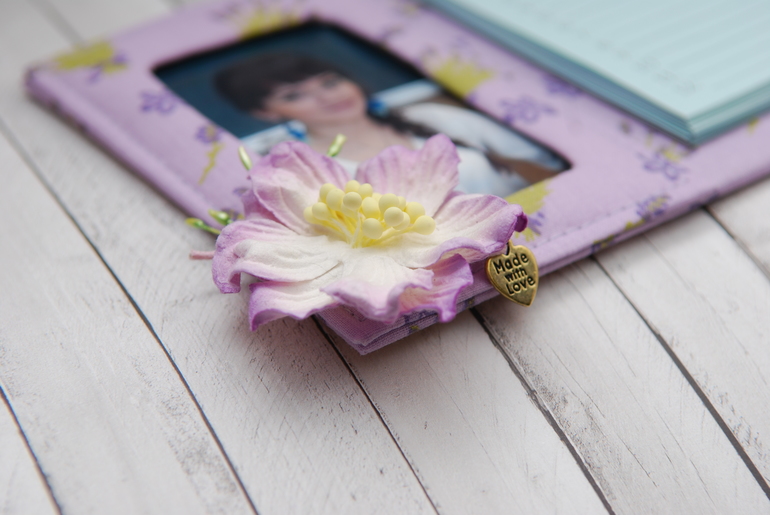 Мягкая фоторамочка с блоком для записи