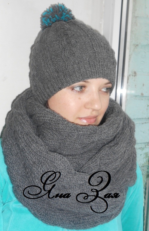 Комплект шапка+шарф!